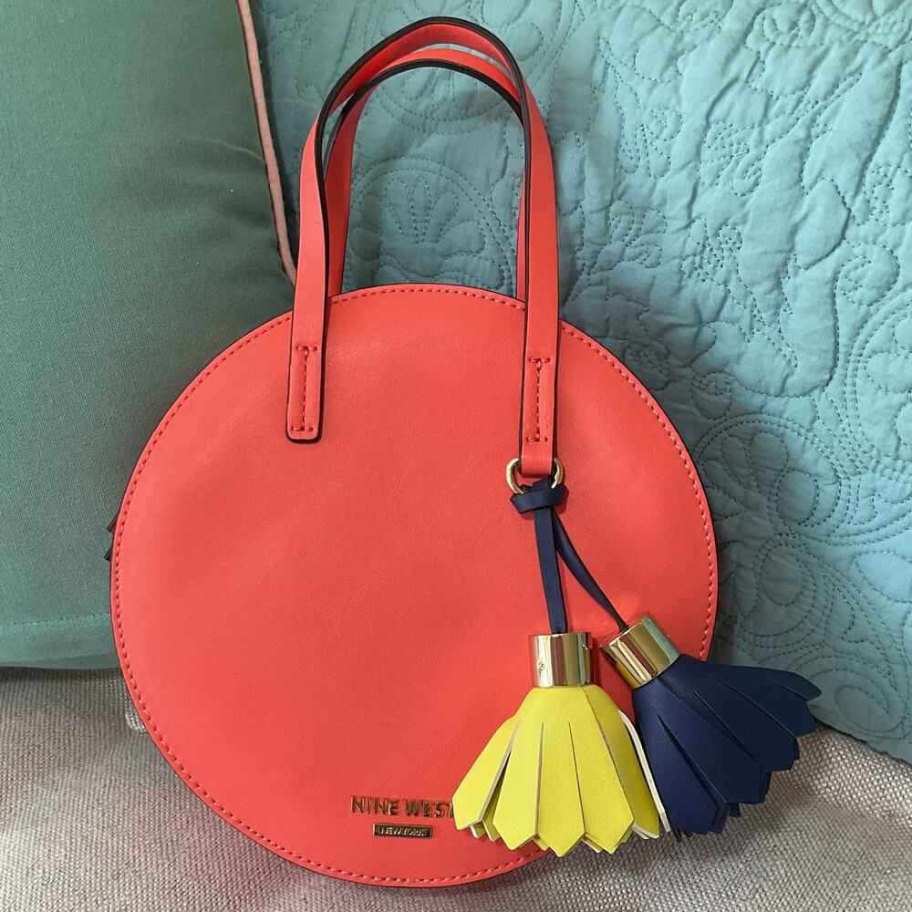 Nine West Roundabout Circle Crossbody Bag Salmon